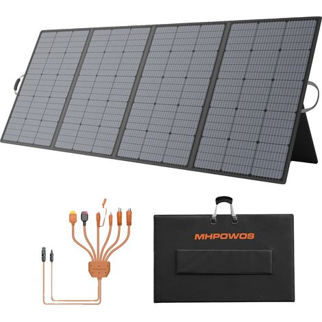 Panneau Solaire, Design Portable, Performance Haute Efficacité, Panneau solaire de 400W (1/2)