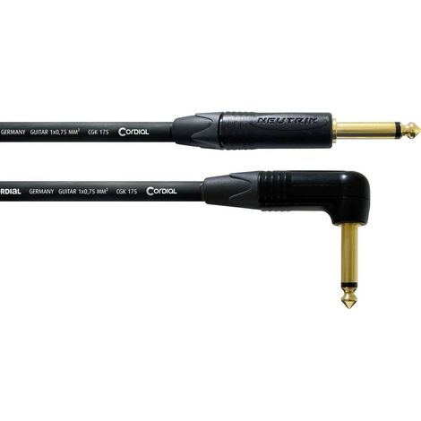 Câble de raccordement Cordial 11218 Jack audio [1x Jack mâle 6,3 mm (mono) - 1x Jack mâle 6,3 mm (mo