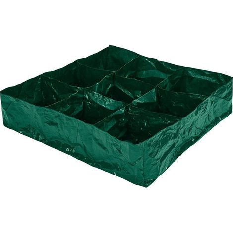 Draper 9 Part Grow Bag Planter Herb Vegetable Sectioned Planting Bag230L 10110