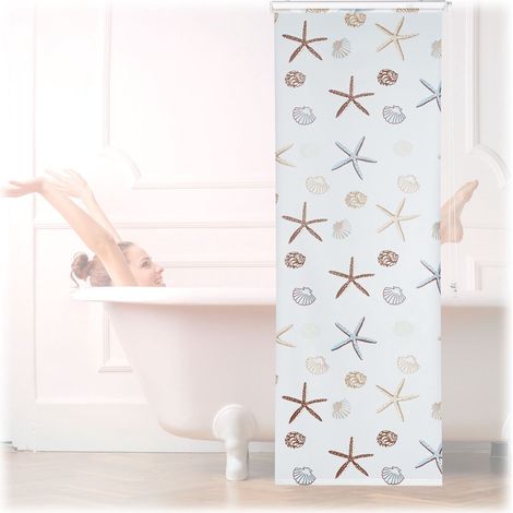 Estor enrollable para ducha ocean