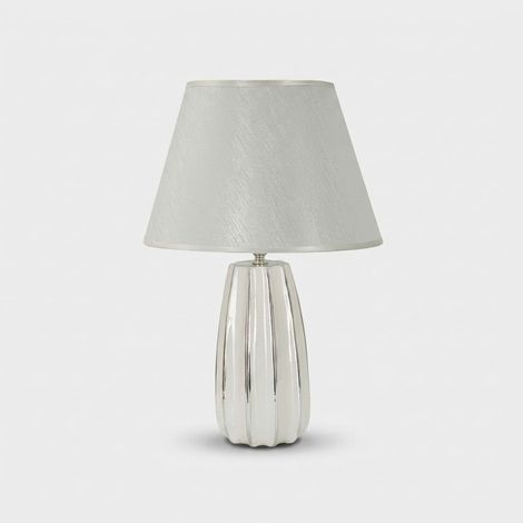 Lámpara de mesa de cerámica con pantalla Emmi (1/5)