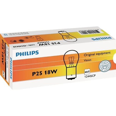 Lampada 12V 18W P25 BA15s PHILIPS GL12445CP (1/2)