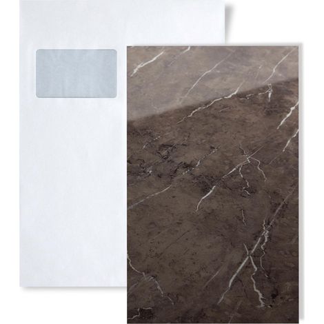 1 SAMPLE PIECE S-19342 WallFace MARBLE BROWN AR+ S-Glass Collection Sample of decorative panel in DIN A5 size