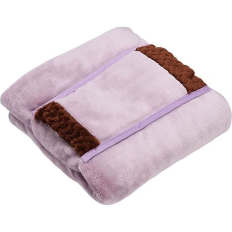 Couverture chauffante électrique USB, châle, couverture chauffante, lavable, pour l'hiver, pour les mains et les épaules, pour la maison et le bureau,rose (1/4)