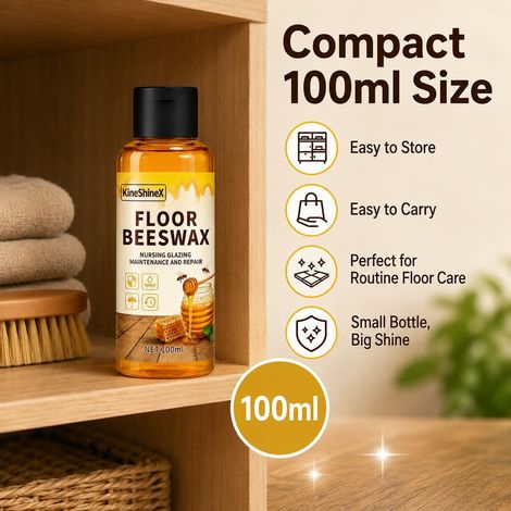KineShineX Bodenpflegeprodukt mit Bienenwachs: Reinigung, Politur, Pflege, Aufhellung, Schutz und Reparatur von Holzböden (1/4)