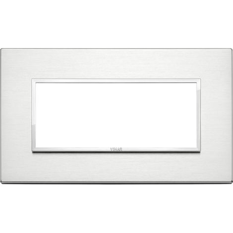 VIMAR - 21649.01 Plaque BS 5M, aluminium brillant