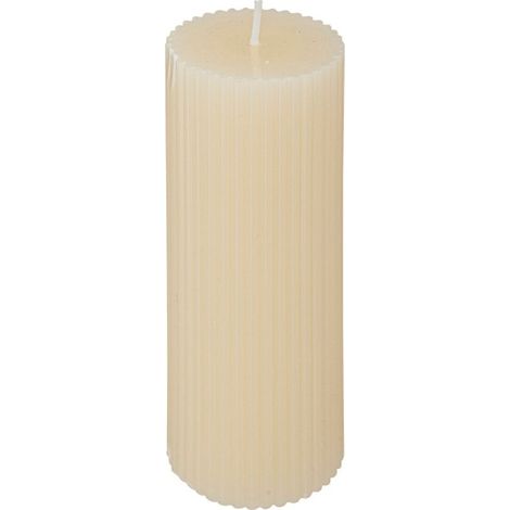 Bougie Déco "Demi" 14cm Ivoire (1/2)