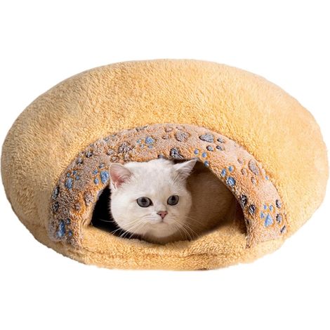 chaud pour animal de compagnie lit de grotte pour chat Sac (1/5)