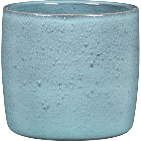 Scheurich Solido, Blumentopf aus Keramik,  Farbe: Lagoon, 21,2 cm Durchmesser, 19,3 cm hoch, 5,6 l Vol.