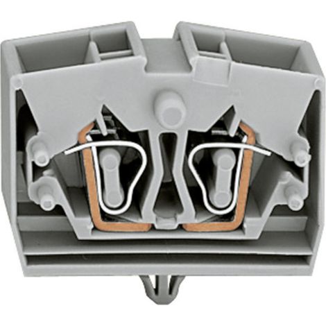 WAGO 264-341 Einzelklemme 10 mm Zugfeder Belegung: L Grau 1 St. (1/2)
