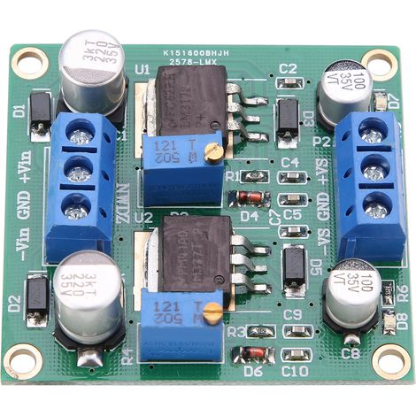 Module d'alimentation stabilisateur de tension positive et négative LM317/337, à faible ondulation et à tension linéaire réglable (1/5)