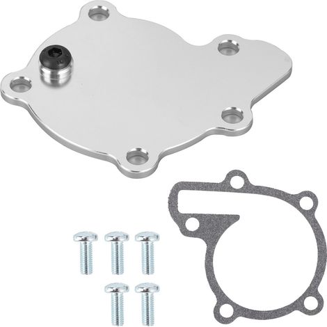 Pompa dell'acqua di precisione in alluminio CNC adatta per Banshee 350, componente del sistema di raffreddamento resistente alla corrosione per appassionati di moto, argento, argento. (1/5)