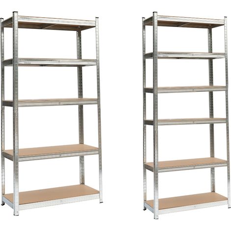 Scaffale In Acciaio Multiuso Con Ripiani Regolabili Alta Portata Storage, misura5 RipianicoloreStorage (1/5)