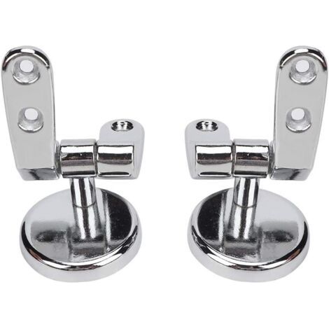 Fixations de Couvercle de Toilette, Ensemble D'outils Universels de Fixations de Siège de Couvercle de Couvercle de Toilette Charnières de Sièges de Toilette pour la Réparation de Siège de Toilette, (1/5)