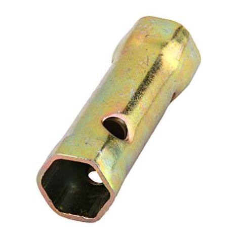 Double Fin Outil De Prise Boîte Clé à Bougie Hexagonale Spark Plug 16mm 18mm Bronze - (1/5)