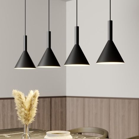 [NEUWERTIG] Arcchio Tadej Pendelleuchte Hängeleuchte Lampe Leuchte 4 Flammig Schwarz Weiß497 B-Ware