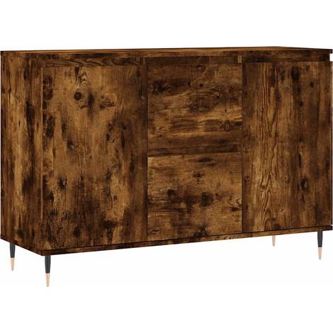 Sideboard/Anrichte/Buffet Räuchereiche 101,5x35x70 cm Holzwerkstoff LXWW360783 (1/5)