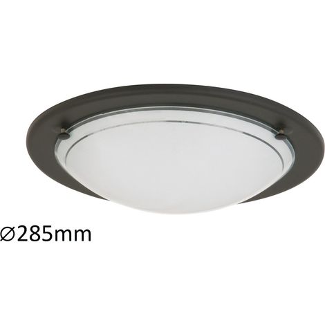 Plafonnier en verre 28,5 cm E27 1x60W noir rond Ufo 5103 Rabalux (1/3)