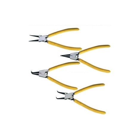 Pinza/Pinze per anelli Seeger set 4 pezzi 180mm
