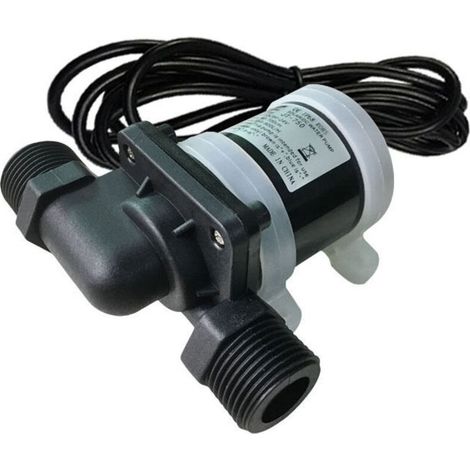 Mini Pompe À Eau DC 12V Circulateur Eau Chaude Sanitaire Sans Balai -40°C À 100°C Débit Élevé (1/4)
