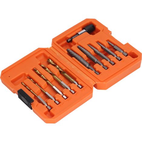 Set mit 11 HHS Pro Schraubenausdrehern, professionelles Werkzeug zum Lösen von Bolzen und Gewindebolzen sowie zum Entfernen beschädigter Schrauben (1/5)