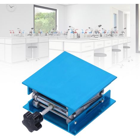 Labor-Hebebühne 100 x 100 mm aus eloxiertem Aluminium (1/5)