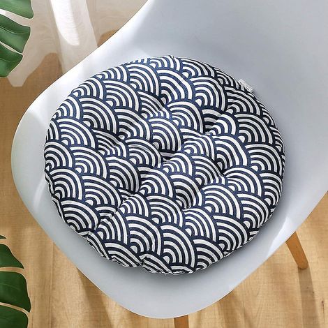 (bleu)lot De 4 Coussin Pour Chaise Galettes De Chaise Coussin De Chaise Pour Patio,40x40cmmaison,voiture,canap,bureau,tatami Dcoration (1/5)
