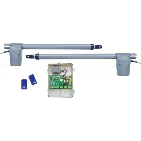 Kit Motorisation Portail Battant - AUTOMATIMES - B320 - Vérins Électromécaniques - 2 Télécommandes - 250 kg Max (1/4)