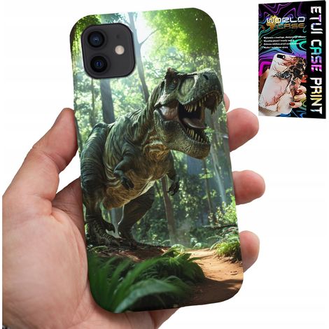 Hülle für iPhone 12 mini – Dino-Dinosaurier-Tyrannosaurus-Hülle + Glas (1/5)