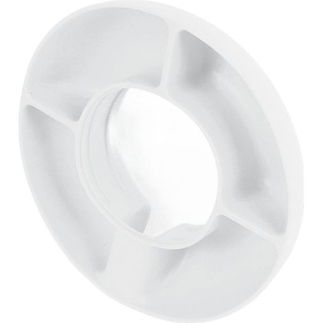 Bol à goûter rond en silicone à 4 compartiments réutilisable pour tasse de 1,2 L (40 oz) - Blanc (1/5)