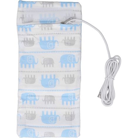 Tragbarer USB-Flaschenwärmer mit Reißverschluss, eingebautem Thermostat, isoliertem Muttermilchbeutel, kompakt für Reisen und Ausflüge, praktisches Babyaccessoire. (1/5)