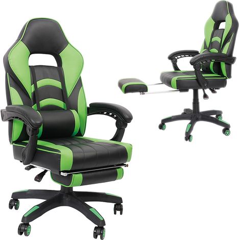 Sedia da ufficio Sedia da gioco Sedia da corsa Sedia da scrivania Sedia girevole Sedia esecutiva Nero Gün (1/5)