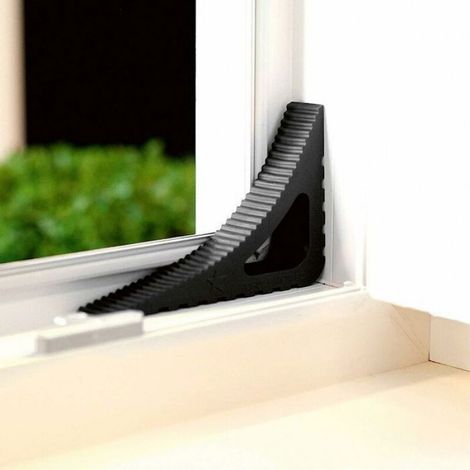 Cale Fenêtre Et Porte - TPE Inodore - 117 x 80 x 20 mm - Pour Aération Contrôlée Et Protection Huisseries - Lot De 2 (1/4)