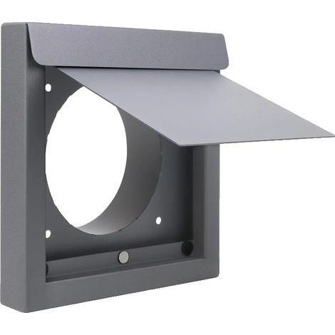 Tapa para conducto de secadora, diseño resistente a la intemperie, fácil instalación, color negro. (1/2)
