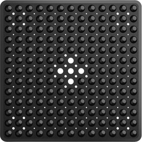 Tapis de douche carré antidérapant et anti-moisissure - 53 x 53 cm, avec ventouses et trous d'évacuation (1/5)