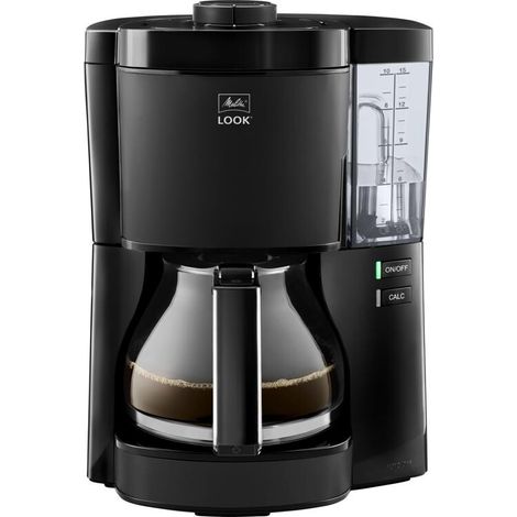 Coffee maker - MELITTA - Look V Glass 1025-02 - 1080 W - 1.25 L - Black