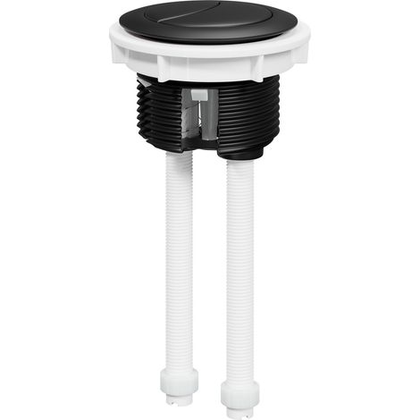 Colore Round Matt Black 48mm Dual Flush Push Button (1/5)