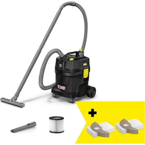 Kärcher – Aspirateur eau et poussières NT 22/1 Ap L – 1400W – Décolmatage semi-automatique – Pour surfaces humides et sèches – 50% plastique recyclé