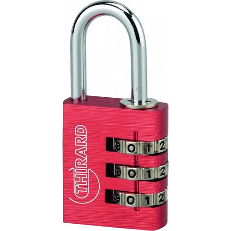 Lucchetto TYPE 1 ALU CODE 30 mm, rosso, corpo in alluminio – THIRARD (1/2)