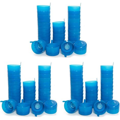 90 lot Non Spill bouteille bouchons anti éclaboussures bouteille bouchons réutilisable eau Jugs réutilisable (1/5)