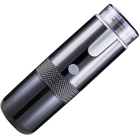 Cafetière électrique portable - Mini cafetière 160 ml - Noire - Café moulu - Réservoir d'eau noir amovible (1/4)