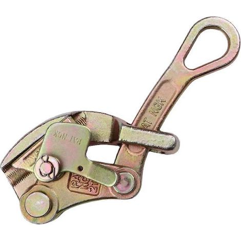 2-Tonnen-Drahtseilklemme, multifunktionales Klemm- und Zugwerkzeug für elektrische Kabel, rutschfest, aus Kohlenstoffstahl (1/5)