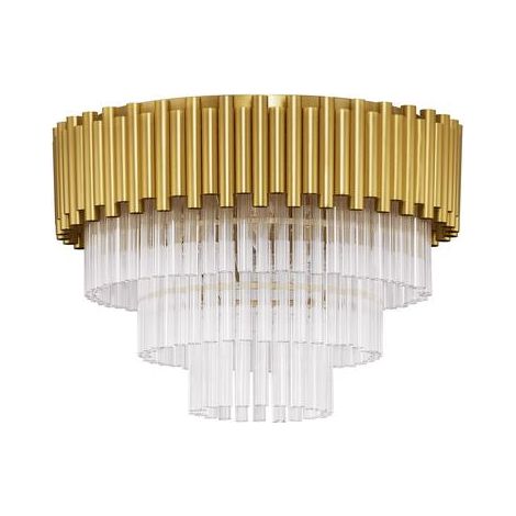 [GEBRAUCHT] B-Ware Nova Luce Deckenleuchte Deckenlampe MAGNOLIA Gold E14 LED 6-fach dimmbar 50 cm (1/2)