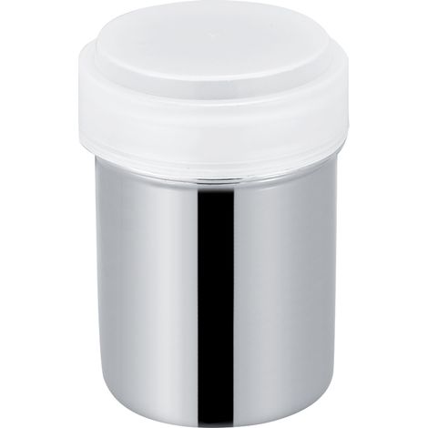 Pot saupoudreur en acier inoxydable pour cacao, sucre, café, poivre et épices (forme concave S) (1/5)