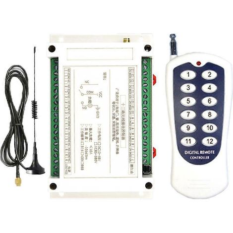 12-Kanal-Funkfernsteuerungs-Schalter-Relais-Empfängermodul-HF-Sender