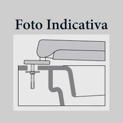 Set di cerniere per sedile WC fissaggio dall'alto, cromato