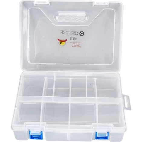 Transparente Aufbewahrungsbox aus Kunststoff, abnehmbarer Zubehörbehälter für Ohrringe und Ohrstecker (1/5)