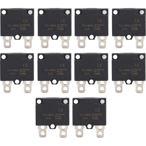10 Disjoncteurs thermiques 13A AC125 réarmables pour voiture (1/5)