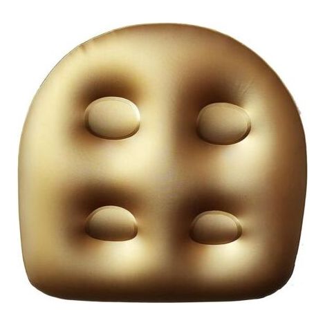 1 siège rehausseur pour spa et jacuzzi gonflable, tapis de massage relaxant avec ventouses, support dorsal doux pour adultes, personnes âgées, enfants à la maison, spa et repos (doré) (1/4)