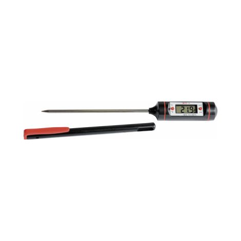 Diff – Thermomètre électronique à pointe inox – Alimentation par piles bouton – Plage de température -50 à 300°C – Longueur 180 mm (1/2)